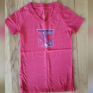 Old Time Hockey Red New York Rangers Tee, Size M
